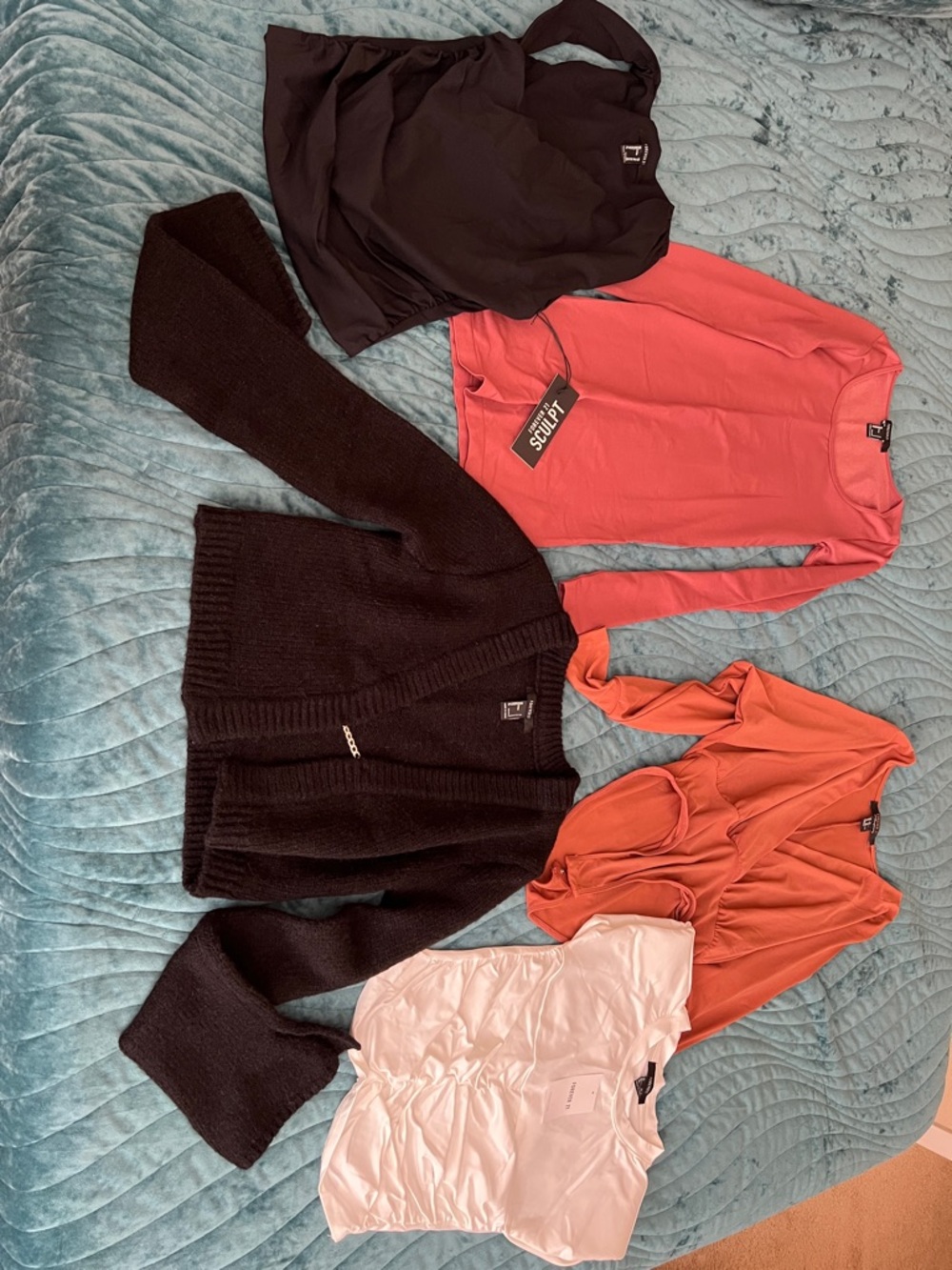 Forever 21 bundle 5 items XS/Small -Dress/ T shirt/ Tank/ Cardigan/ Blouse